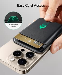 ESR HaloLock Wallet Boost - Magnetische Kaarthouder - Compatibel met MagSafe en HaloLock - Portemonnee voor 4 Pasjes - Portemonnee - Bruin — thumbnail 4