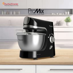 TurboTronic TT-002 Pro-Mix Keukenmachine - Foodprocessor - Staande Keukenmixer- keukenrobot- 5 Liter - 2000W - Zwart — thumbnail 2