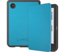 Lunso Geschikt voor Kobo Clara BW / Clara Colour hoes (6 inch) - sleepcover - Lichtblauw
