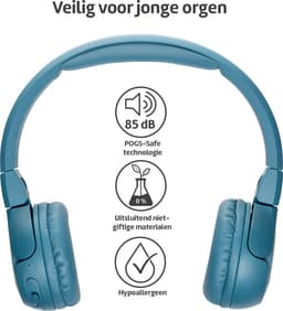 POGS - The Gecko 2 - Draadloze on-ear kinder koptelefoon - Bluetooth - Veilige volumebegrenzing - Duurzaam - Gratis app voor extra functies - rBlauw — thumbnail 11