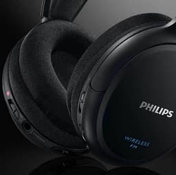 PHILIPS SHC5200/10 HiFi TV Hoofdtelefoon Draadloos Over-Ear (32-mm-Luidspreker, Draadloze FM-transmissie, Zelfinstellende Binnenhoofdband, Lichtgewicht Ontwerp, Oplaadbaar), Zwart — thumbnail 12