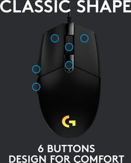 Logitech G203 LIGHTSYNC - Bedrade Gaming Muis - RGB verlichting - Zwart — thumbnail 20