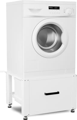 Bodo® - Wasmachine Verhoger - Kast - Ombouw met Lade - Wit - 61x58x44-48cm — thumbnail 2