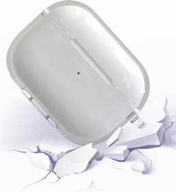 Cazy siliconen Hoesje geschikt voor Apple Airpods Pro 1 / AirPods Pro 2 - Inclusief karabijnhaak - Beschermt tegen krassen en stoten - Transparant — thumbnail 3
