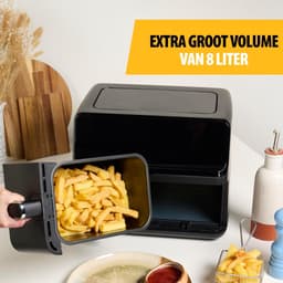 Dubbele Airfryer - Dubbele Mand - Dual Cook - Heteluchtfriteuse — thumbnail 4