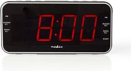 Nedis Wekkerradio - Digitale Wekker - AM / FM - Snoozefunctie - Slaaptimer - 2 Alarmen - Zwart — thumbnail 2
