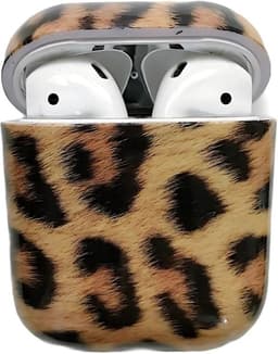 Shieldcase Leopard Pattern Case - beschermhoes geschikt voor Airpods 2 Case - bruin - Luipaard hoesje - Siliconen case - HardCase - beschermhoes geschikt voor Apple AirPods 2 — thumbnail 1