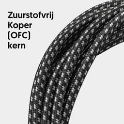 Áengus Black Tweed Gitaarkabel Instrument kabel - 6.35mm mono jack plug recht/recht - 6 meter — thumbnail 3