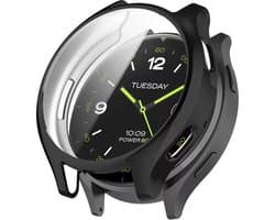 Strap-it Schokabsorberend TPU Hoesje – Geschikt voor Xiaomi Watch 2 – Zwart – Beschermende Case