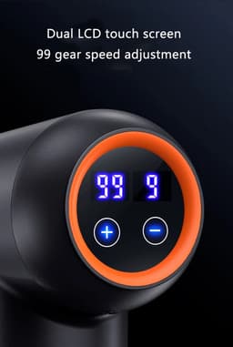 Mercadome® Massage gun - Massage pistool - Krachtig - Veelzijdig - Draagbaar - 8 opzetstukken - Zwart — thumbnail 5
