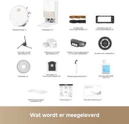Dreame L50 Pro Ultra Robotstofzuiger met Dweilfunctie – 19.500Pa Zuigkracht – Automatisch Leegstation – Zelfreinigende & Zelfdrogende Dweilen – Anti Klit Dubbele Borstel – AI Navigatie met LED – Drempels tot 4 cm – Geschikt voor Huisdieren & Tapijt — thumbnail 4