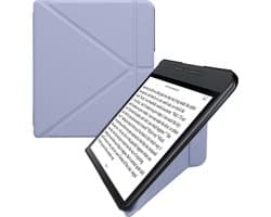 kwmobile e-reader hoesje geschikt voor Kobo Forma hoes - Ereader flip case met standaard - E reader cover van kunstleer - In lavendel