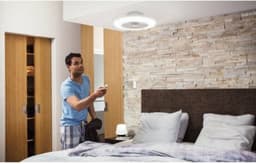 Philips Amigo Ventilator - Energiezuinige LED verlichting - Plafondlamp - Instelbare kleurtemperatuur - 48,5 cm diameter -Afstandsbediening - Wit — thumbnail 4
