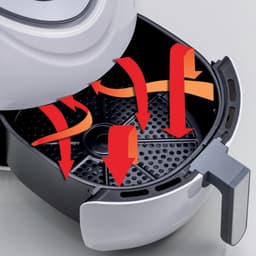 ARIETE 4618/03 Air Fryer XXL Heteluchtfriteuse - 1800W - 5,5 liter - Digital Touchscreen - 7 Automatische Programma's- Wit — thumbnail 3
