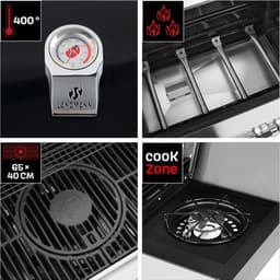 LANDMANN Gasgrill Fryton 4.1 cooK DE F1 135cm — thumbnail 2