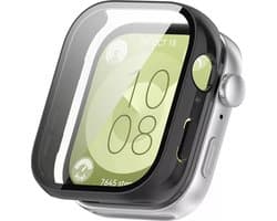 Strap-it Hard case hoesje met screen protector - geschikt voor Huawei Watch Fit 3 (zwart)