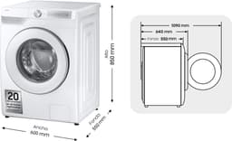 Samsung WW90DG6U85HH wasmachine Voorlader 9 kg 1400 RPM Wit — thumbnail 10