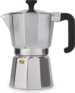 La Cafetière Venice Aluminium espressomaker met koelblijvende handgreep en knop — thumbnail 1