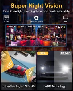 Dual Dashcam - Dashcam Voor en Achter - Auto Camera Dashcam - Dashcam Auto - Dual Dashcam voor Auto — thumbnail 5