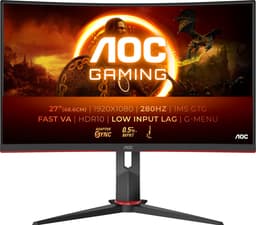 AOC G2 C27G2Z3/BK - Full HD Curved Gaming Monitor - 280hz - 0.5ms - 27 inch — thumbnail 1