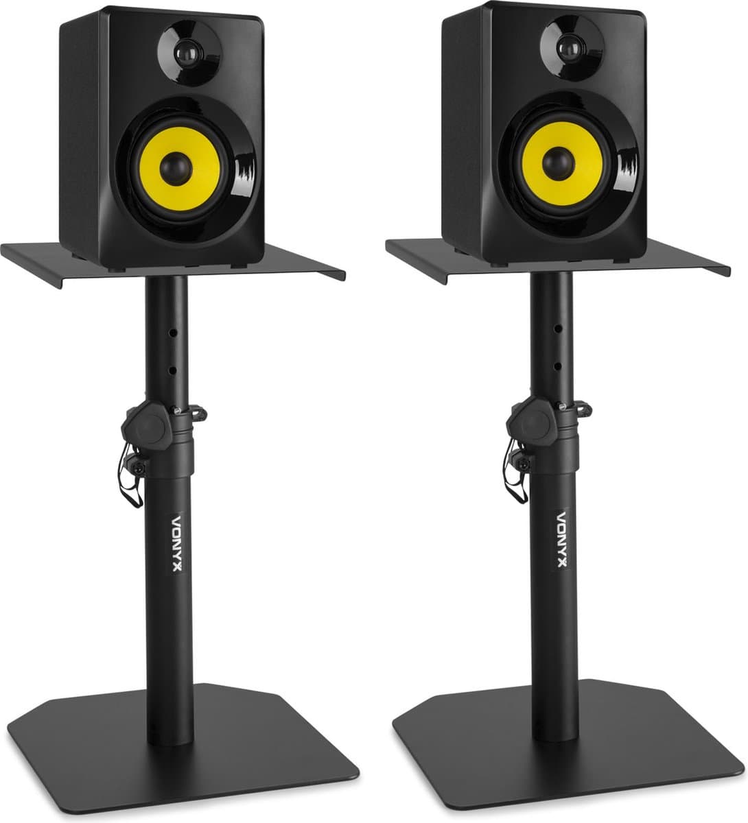 Set actieve studio monitors met standaard voor thuisstudio SMN30B 60W - Zwart — afbeelding 1