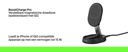 BELKIN Boost Charge Qi2 15W Magnetische Oplaadstand – Zwart (met adapter) — thumbnail 5