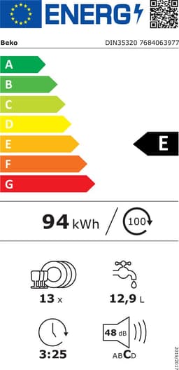Beko DIN35320 Volledig ingebouwd 13 couverts — thumbnail 5