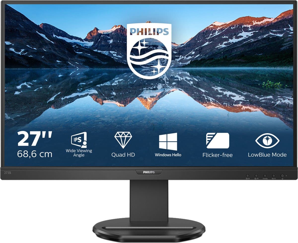 Philips Monitor B Line 276B9 - QHD IPS Monitor - USB-C Docking - 65w - 27 inch — afbeelding 1