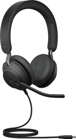 Jabra Evolve2 40 SE MS Stereo - Headset - op oor - met bekabeling - USB-C - ruisisolatie - gecertificeerd voor Microsoft Teams — thumbnail 4