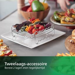 Airfryer XXL Party Master Accessoireset - Verchroomd Staal - Compatibel met HD965x HD976x HD986x - Philips (HD9950/00) — thumbnail 3