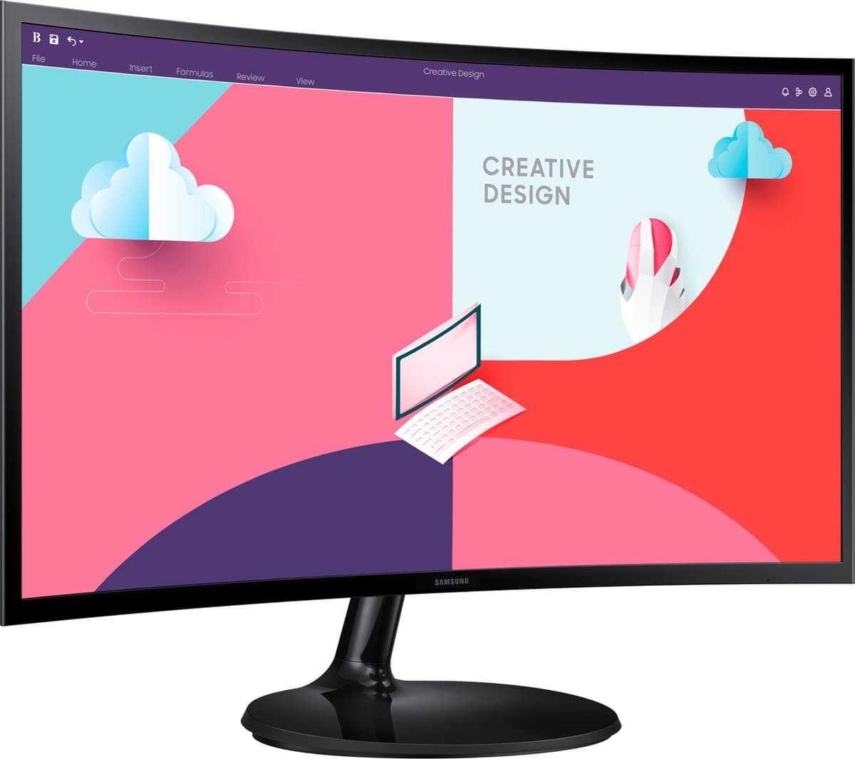 Samsung S24C360EAU - Full HD VA 75Hz Monitor - 24 Inch — afbeelding 1