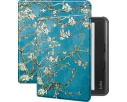 Hoes Geschikt voor Kobo Libra Colour - E-reader Hoesje Bescherm Hoesje Case Sleep Cover - Hoes Geschikt voor Kobo Libra Colour Hoesje - Bloesem