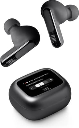 JBL Live Beam 3 - Draadloze Noise Cancelling Oordopjes - Oortjes Draadloos - Smart Charging Case met Display - Bluetooth - Stick Design - 48 uur batterij - Zwart — thumbnail 1