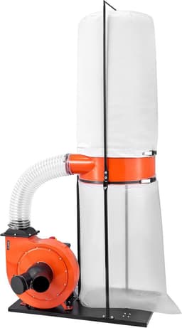 Stofafzuigsysteem Werkplaats - Zaagselafzuiger - 1869 m³/uur Luchtstroom - 2,5 Micron Filtratie - 1,5 pk Motor - Stofzak 132,5 L - Filterzak 159 L — thumbnail 1