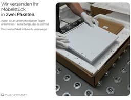 Wasmachinekast voor Badkamer of Keuken - Hoge Kast met Bovenbouw voor Wasmachine en Wasdroger - Wit en Eiken - 210 x 65 x 50/25 cm — thumbnail 2