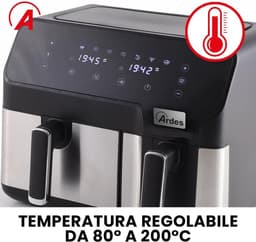 Dubbele Luchtfriteuse met 9 Liter Capaciteit en Digitale Touch Bediening — thumbnail 5