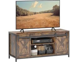 Stijlvol TV-meubel Industrieel Ontwerp voor Televisies tot 60 Inch met Schuifdeuren
