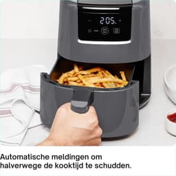 AMA® Mini Airfryer - Airfryer - Heteluchtfriteuse - Anti-Aanbaklaag - Grijs — thumbnail 6