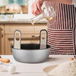 Broodbakmat - 2 stuks - Herbruikbare - Multifunctionele siliconen bakmat - Lange Handvatten Deeg MatGeschikt - Geschikt voor airfryer, oven en magnetron - 54,5×21 cm - Beige — thumbnail 2