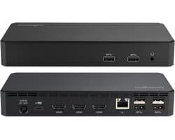 USB-C Dockingstation 11-in-1 met Triple Monitor Ondersteuning, 100W Power Delivery en Diverse Poorten