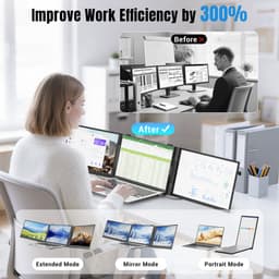 Siaviala S8 Pro 14" Portable Monitor | 1kg Ultralicht | 180° Kantelbaar | 100W Omgekeerd Opladen | Dual Speakers | Plug & Play | 300% Efficiëntie | Inclusief Alle Kabels — thumbnail 4