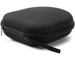 Hoofdtelefoonhoes - Harde hoes - Hoofdtelefoon opberghoes - Schokbestendige hoes - Draagbare hoes - Composiet materiaal - Zwart
