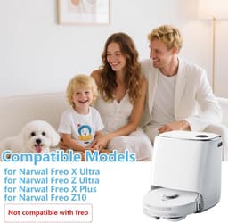 Filter - 6 stuks - geschikt voor Narwal Freo X Plus robotstofzuiger - accessoires vervangingsonderdeel - Wit — thumbnail 4