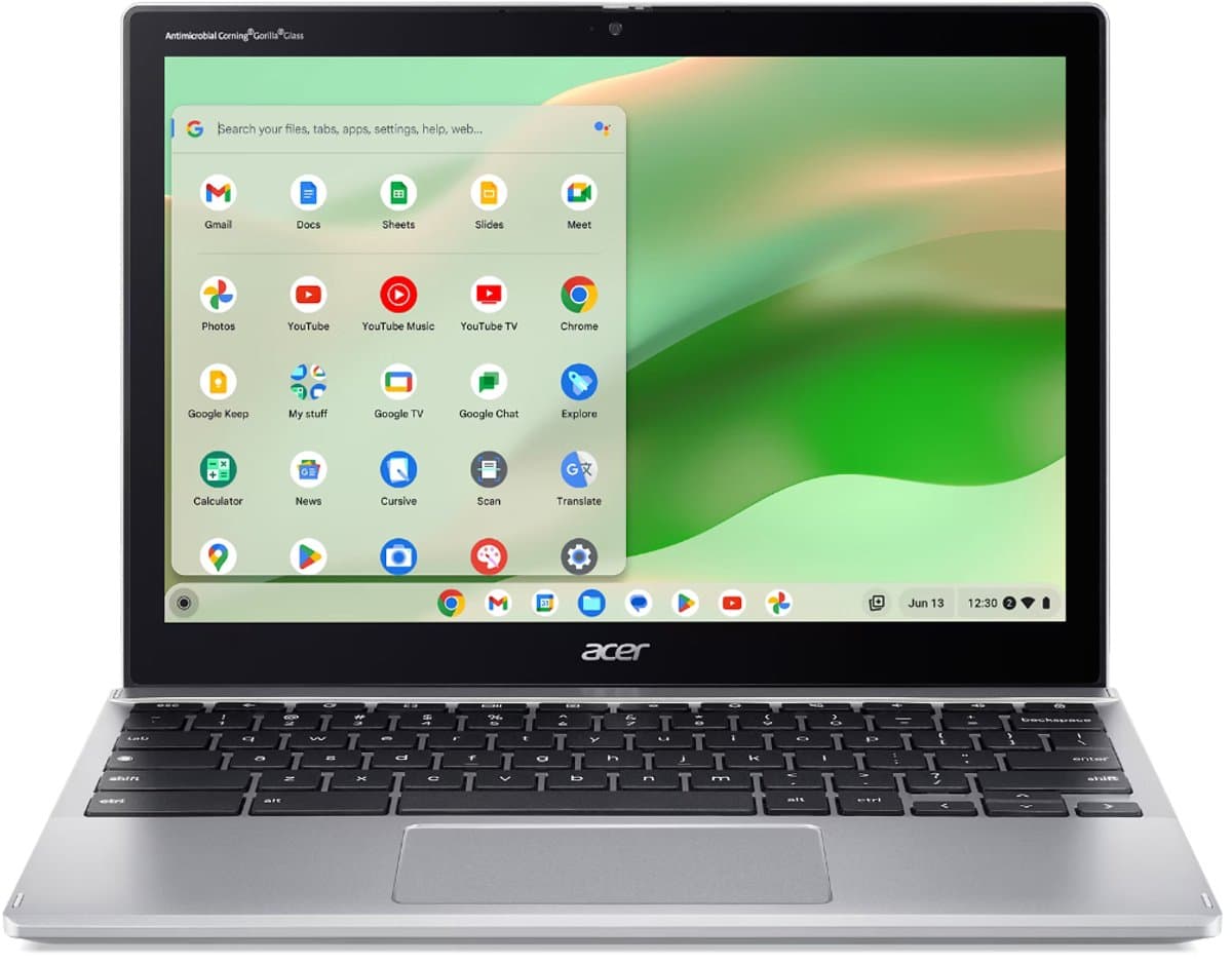 Acer Chromebook Spin 312 CP312-1H-C6B1 - 2-in-1 Convertible - 12 inch - Touchscreen - 8GB - 64GB - Zilver — afbeelding 1