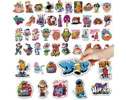 Daily Essentialz Graffiti Art Stickers - Skate stickers - Skateboard Stickers - Graffiti Stickers - Stickers - Stickers volwassenen - Bullet Journal Stickers - Stickers Laptop - 50 stuks
