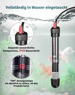 Verstelbare Aquariumverwarming 25W – Met Thermostaat (20–34°C) | Voor Zoet- en Zeewateraquariums & Vissenbakken — thumbnail 5