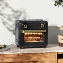 Homcom Air Fryer Oven-Roestvrij staal, gehard glas-32L x 27,2B x 29,8H cm-Zwart — thumbnail 4
