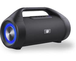 Bluetooth speaker met LED verlichting - Draadloze muziekbox met AUX en USB - 12 uur speeltijd - Splashproof