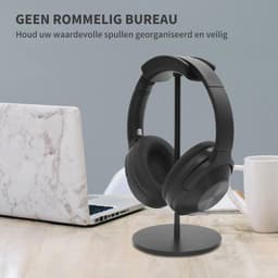 Metalen Hoofdtelefoonstandaard - Ruimtebesparende en Elegante Hoofdtelefoonhouder — thumbnail 2