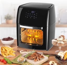 Digitale XL heteluchtfriteuse 12 liter - Vetarm en Zacht Koken met 9 Programma's — thumbnail 2